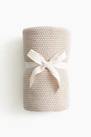 Moss-stitched Cotton Blanket