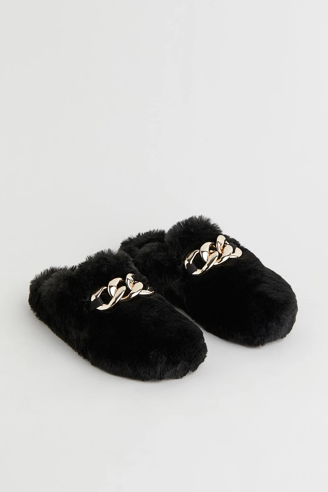 Faux Fur Slippers