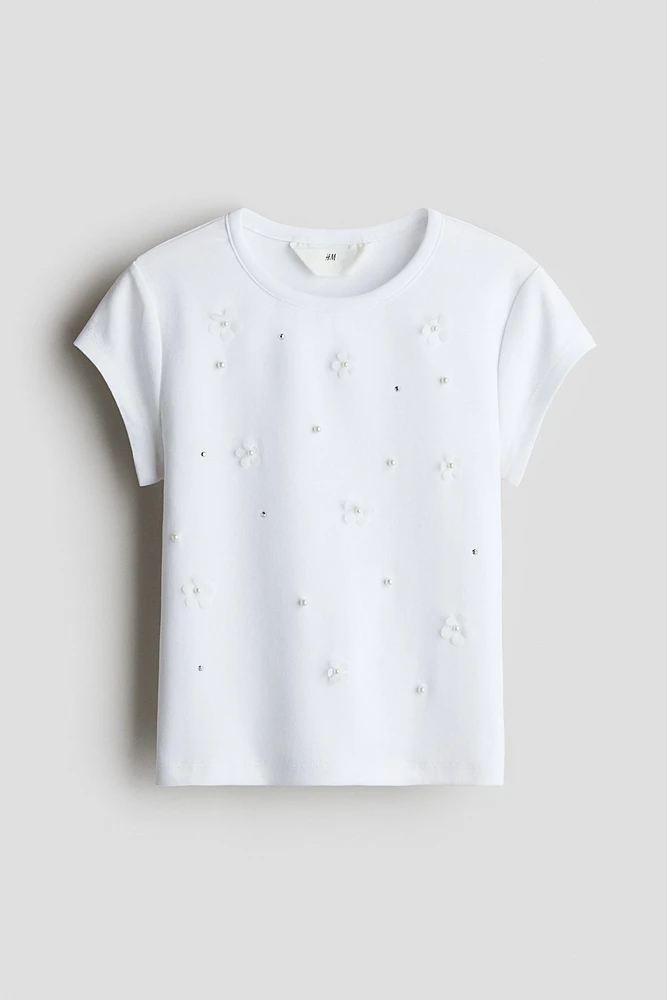 Haut ornementé en coton