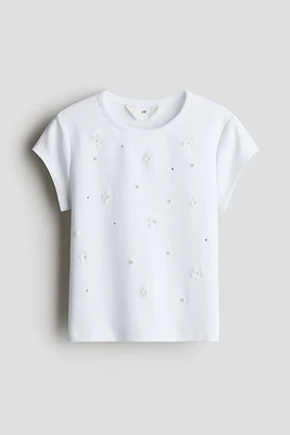Haut ornementé en coton