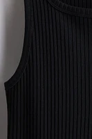 Slim-Fit Ribbed Tank Top