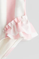 Printed Ruffle-Trimmed Swimsuit