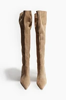 Knee-High Suede Boots