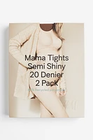 MAMA Collants 20d, lot de 2