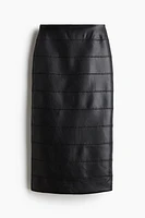 Coated Pencil Skirt