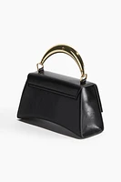 Metal-Handle Handbag