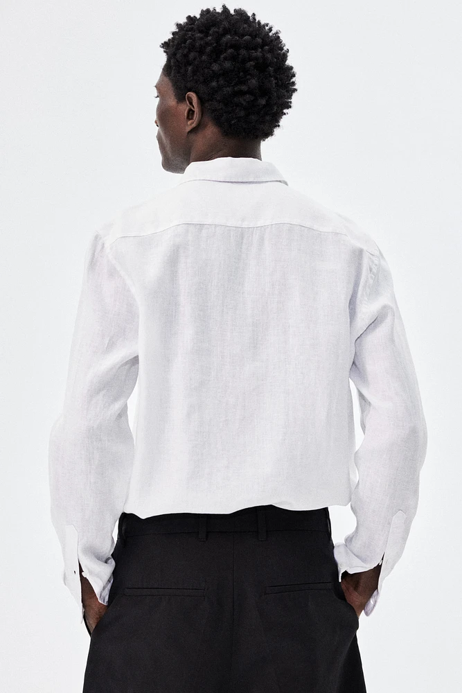 Regular-Fit Linen Shirt
