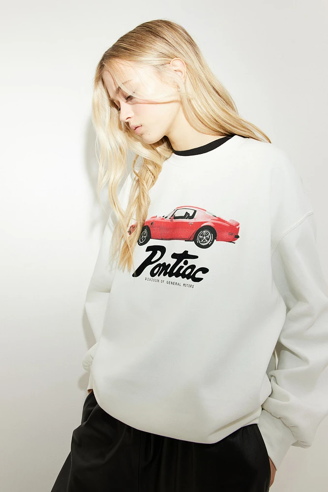 Oversized Printed Sweatshirt