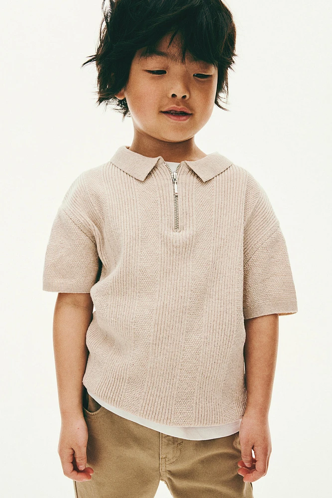 Knit Polo Shirt