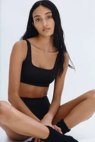 Padded Soft-Cup Microfiber Bra