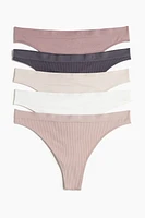 5-pack Seamless Thong Briefs