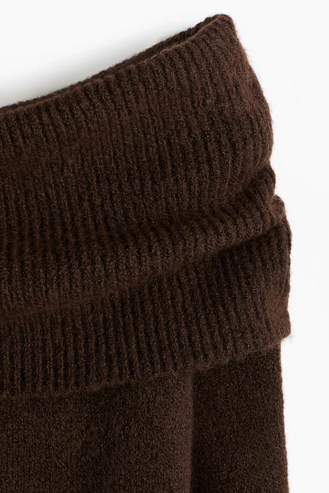 Off-the-Shoulder Knit Dress