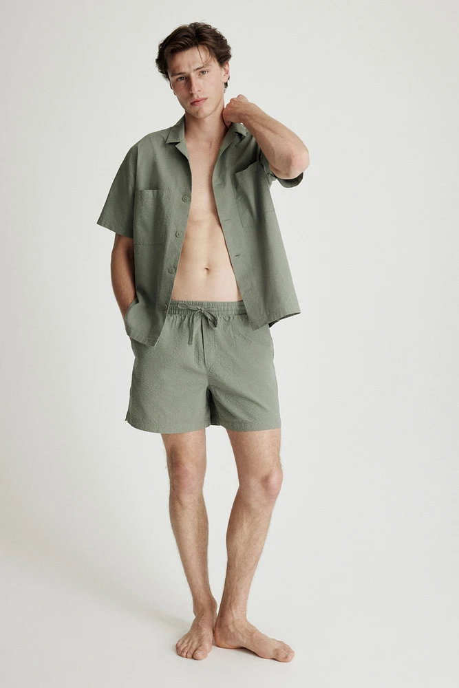 Chemise et short de pyjama en crépon
