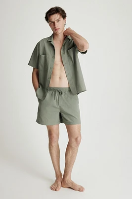 Chemise et short de pyjama en crépon