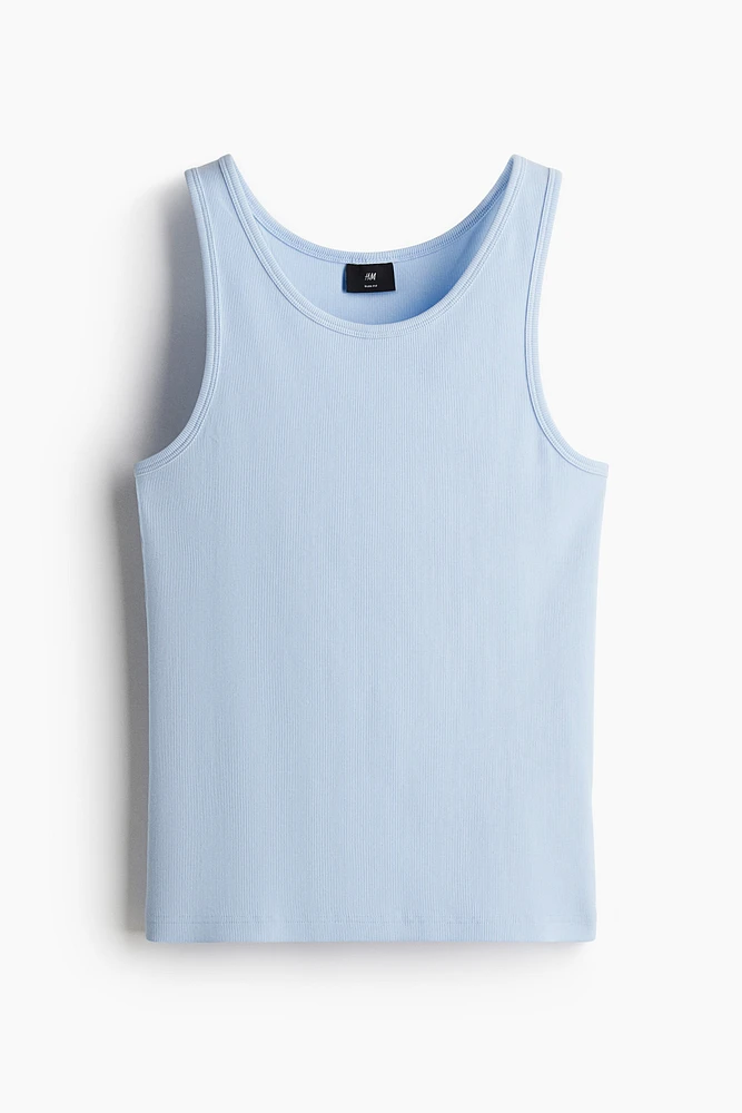 Slim Fit Ribbed Tank Top