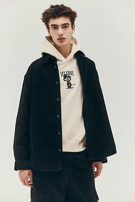 Oversized Fit Printed Hoodie