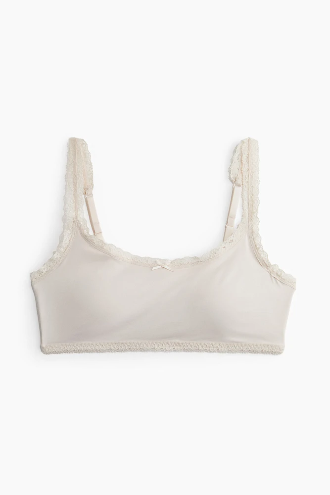 Soutien-gorge souple et coussiné en microfibre