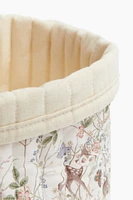 Petit panier de rangement matelassé