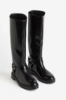 Knee-high Biker Boots