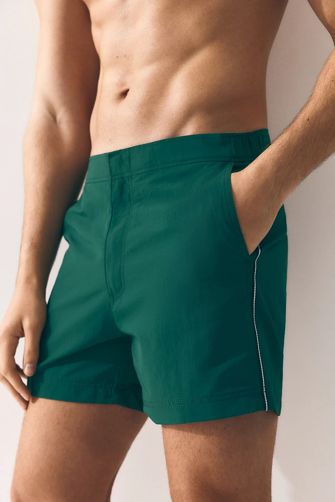 Swim Shorts with Piping