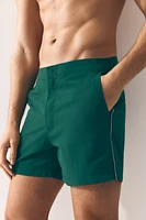 Swim Shorts with Piping