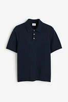 Regular Fit Bouclé Polo Shirt