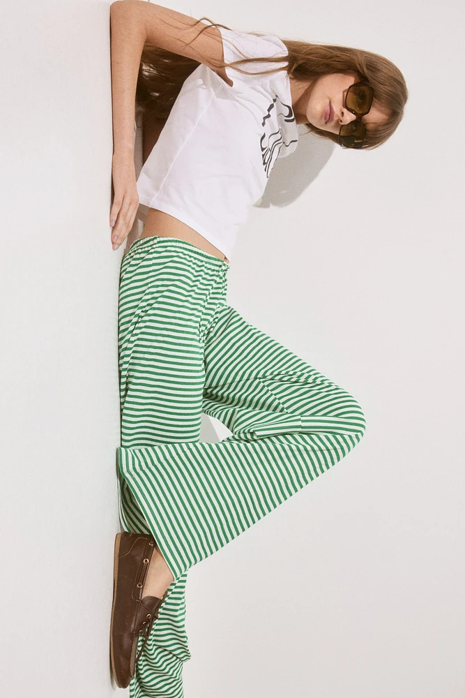 Pantalon large avec cordon de serrage