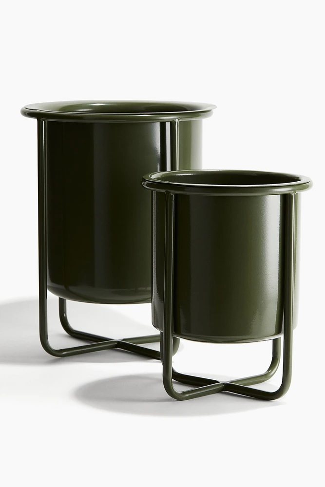 Metal Plant Pot with Stand