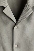 Regular-Fit Ribbed Resort Shirt
