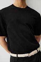 Regular Fit Hole-Knit T-Shirt