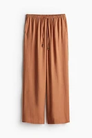 Wide-cut Pull-on Pants