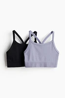 2-pack Seamless Sports Tops DryMove™