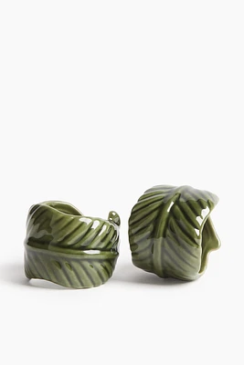 2-pack Stoneware Napkin Rings