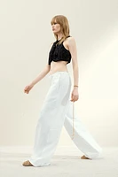 Pantalon ample en coton