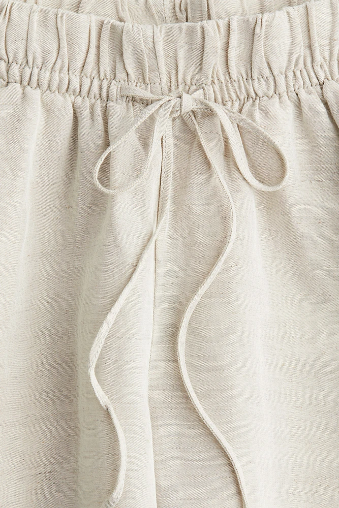 MAMA Before & After Linen-blend Pants