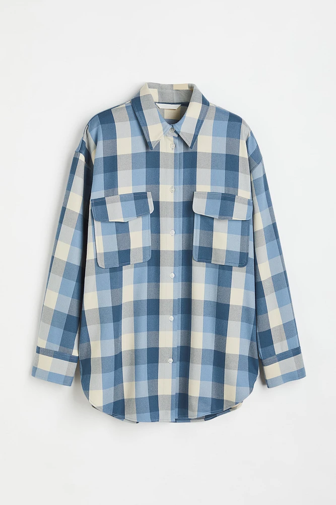 Oversized Twill Overshirt