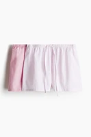 2-pack Cotton Poplin Pajama Shorts