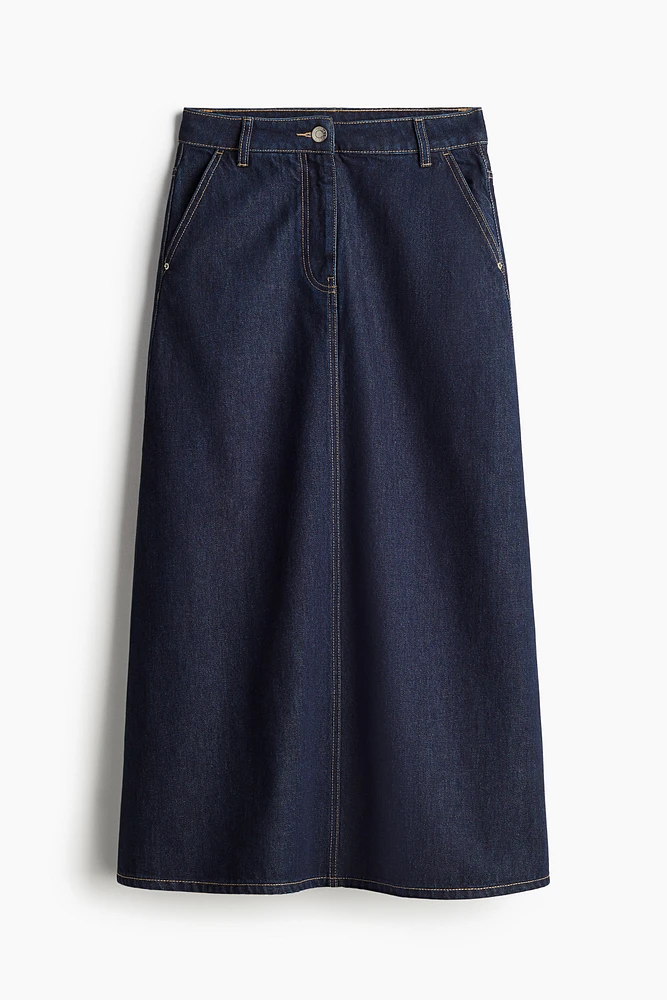 A-line Denim Skirt