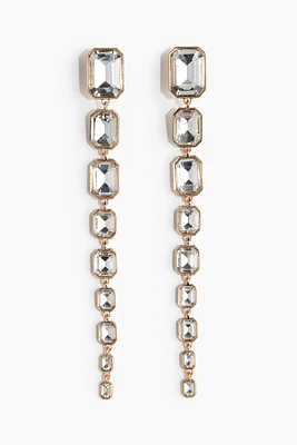 Long Rhinestone Earrings