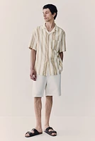 Regular Fit Linen-blend Resort Shirt