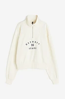 Oversized Half-zip Sweatshirt