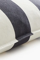 Housse de coussin en lin mélangé