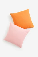 2-pack Cotton Canvas Cushion Covers