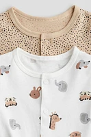 2-pack Cotton Jersey Pajama Jumpsuits