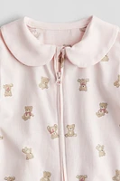 Pajama Jumpsuit with Collar