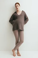 MAMA Legging côtelé sans coutures