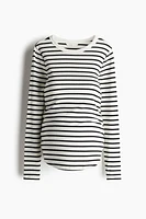 MAMA Ribbed Jersey Top