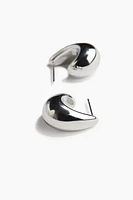 Stainless Steel Dome Earrings