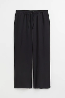 H&M+ Wide-cut Satin Pants