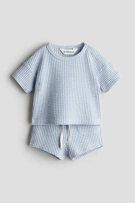Ensemble 2 pièces en coton gaufré